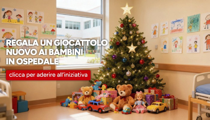 Regala un giocattolo in Ospedale